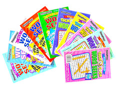 NEW Lot 10 Penny Press Dell All Star + Tick Tock Word Search Seek Puzzle Books