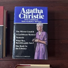 25 Agatha Christie Novels In 6 Volumes – 6 HCDJ Books – Marple,Detectives + More
