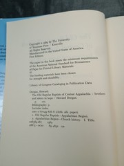 The Old Regular Baptists of Central Appalachia Brothers and Sisters in Hope