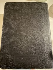 The Daily Grace Co. ESV Study Bible Leather Bound Floral Embossed Black