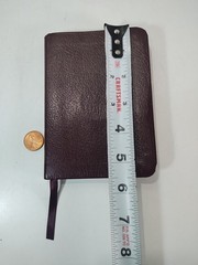 NIV New Testament Psalms Proverbs Bonded Leather Burgundy English Pocket Bible