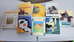 8- Mini-Hardback Books w/ Dust Jackets Sunflowers, Home, Quotable Women & More