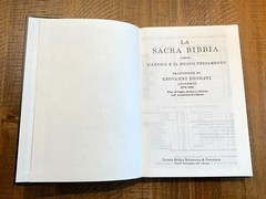 Italian Language Bible, Sacra Bibbia, Reformation-era Diodati, Hardcover