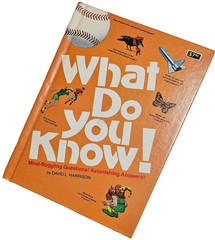 SIGNED Vtg 1981 WHAT DO YOU KNOW David Harrison HC Illus TRIVIA 1st Prtg