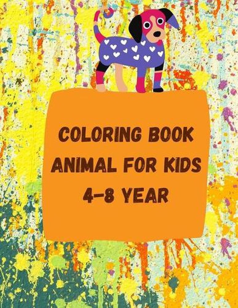 Coloring Book animal for kids 4-8 Year: 8.5 x 0.2 x 11 inches 21.59×27.94 cm 50