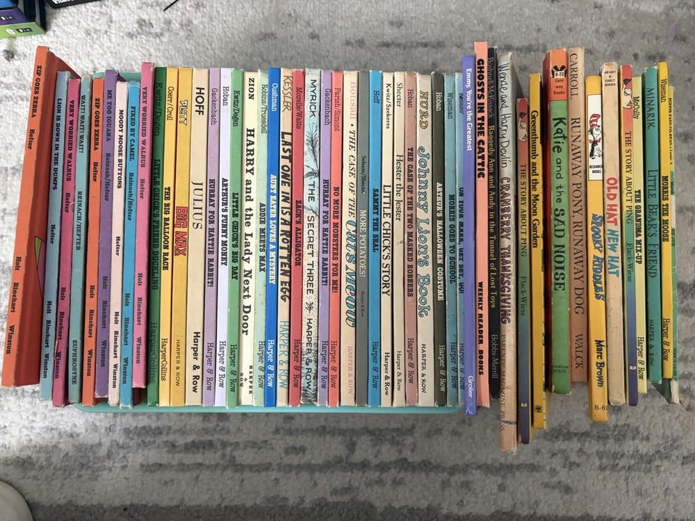 Lot of 65+ Vintage Books, I Can Read, Weekly Reader, Pickles, Harper & Row etc.