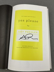 Yes Please by Amy Poehler (2014, Hardcover) From Office Comedian* SIGNED COPY*