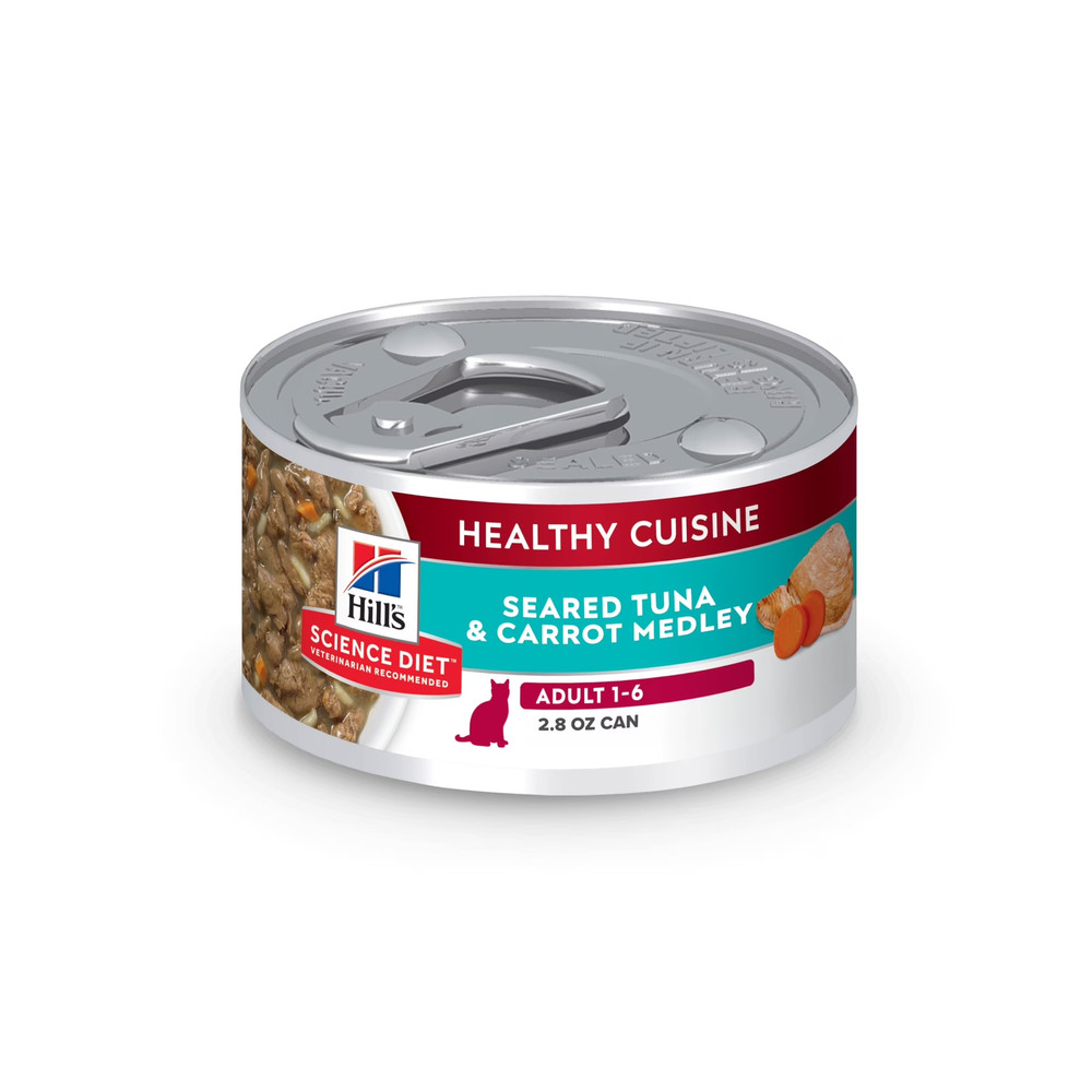 Healthy Cuisine Seared Tuna & Carrot Medley Wet Cat Food, 2.8Oz Can 24Pk
