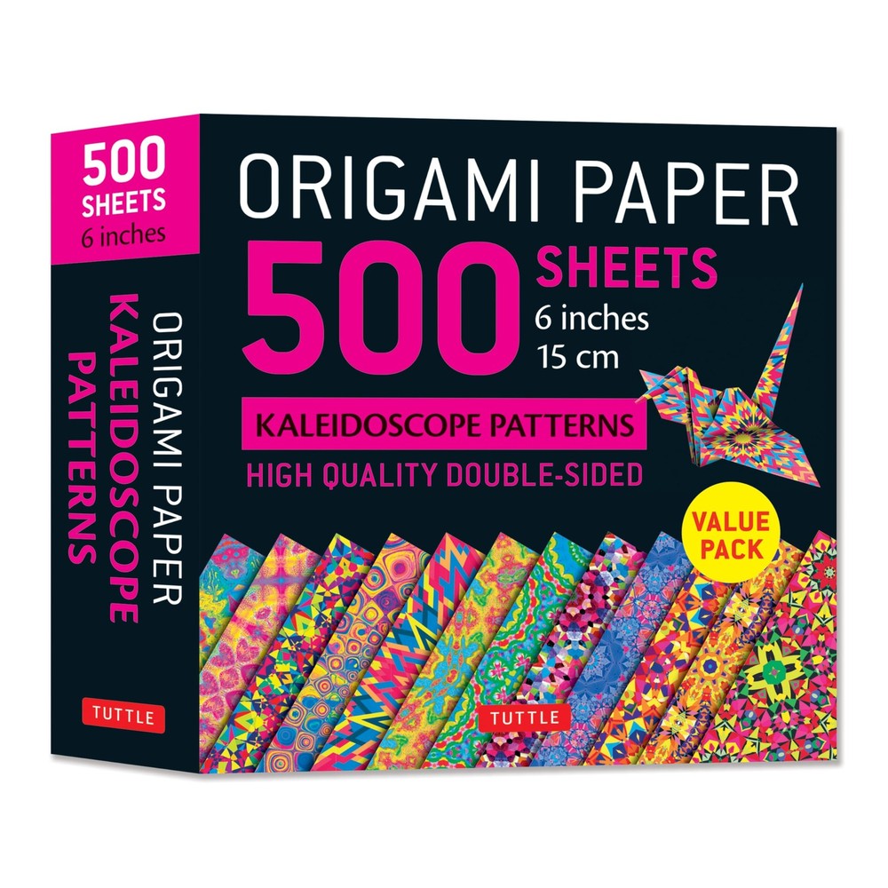 Origami Paper 500 sheets Kaleidoscope Patterns 6″ (15 cm): Tuttle Origami…