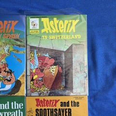 LOT OF 6 ISSUES ASTERIX by GOSCINNY & UDERZO COMICS Vintage RARE MAGAZINES GR