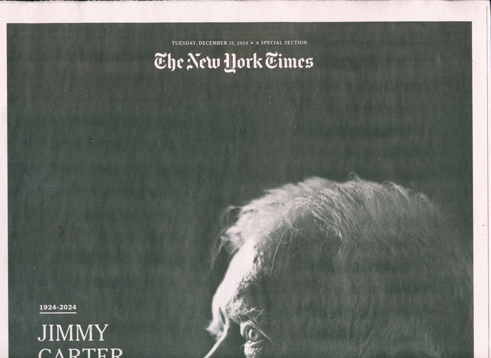 NEW YORK TIMES SPECIAL SECTION December 31 2024 JIMMY CARTER