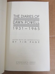 The Diaries of Dawn Powell 1931-1965 Tim Page 1995 Memoir Steerforth Press