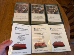 Great Courses: Great Artists of the Italian Renaissance 3 books & 6 DVDs w/books