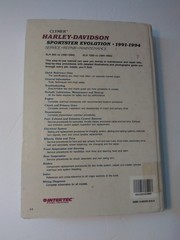 Clymer Harley Davidson Sportster Evolution 1991-1994 / M429 HARDBACK EX LIB