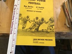 MissouriPower Football Dan Devine Al Onofrio.221 pages Rare