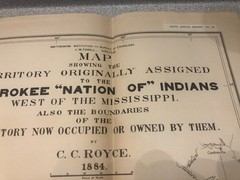 Smithsonian 5th Annual Ethnology 1883-1884 Burial Mounds, Cherokee Nation Maps
