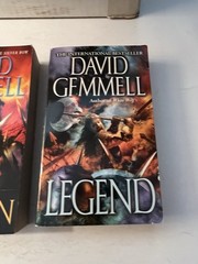 David Gemmell 3 PB Lot Del Rey 1990s LION OF MACEDON LEGEND DARK MOON Very Gd