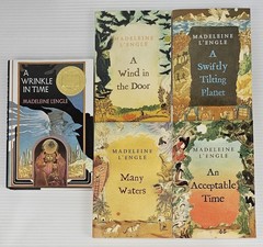 Madeleine L’Engle Book Set Wrinkle In Time, Swiftly Tilting Planet, Many Waters+