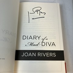 SIGNED Diary of a Mad Diva by Joan Rivers (2014, Berkley) 1st/1st