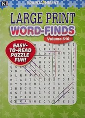 5 New Large Print Word-Finds Puzzle Books Kappa Games Vol #474-512~ Search,Hunt