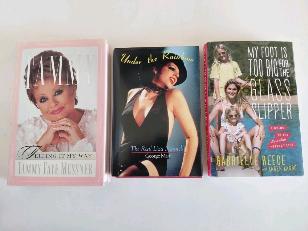 3 Womens Biographies, TAMMY FAYE MESSNER, Liza Minnelli, GABRIELLEREECE