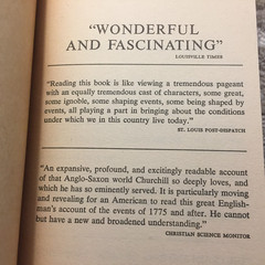 The Age Of Revolution Winston S. Churchill 1963 Bantam Books Colonial America