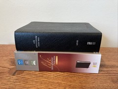 Large Print Zondervan NIV Life Application Study Bible | Black Bonded Leather