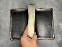 KJV Large Print Personal Size Reference Bible – Brown distressed goatskin