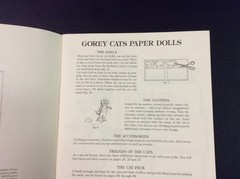 Paper Dolls Gorey Cats by Edward Gorey Paperback 1982 40 pages (Brand New)