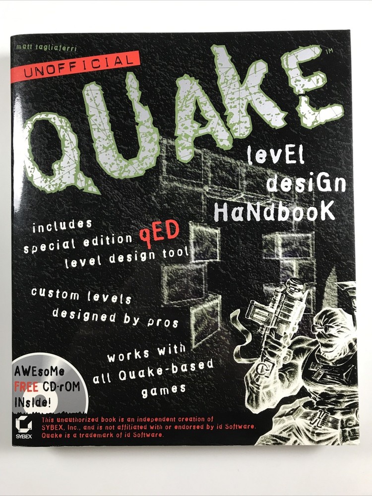 QUAKE Level Design book w/ CD Matt Tagliaferri video Game Handbook Sybex