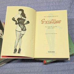 EXOTIQUE – 3 Volume Set w/ Slipcase TASCHEN Betty Page Pin-up Illustrated Books
