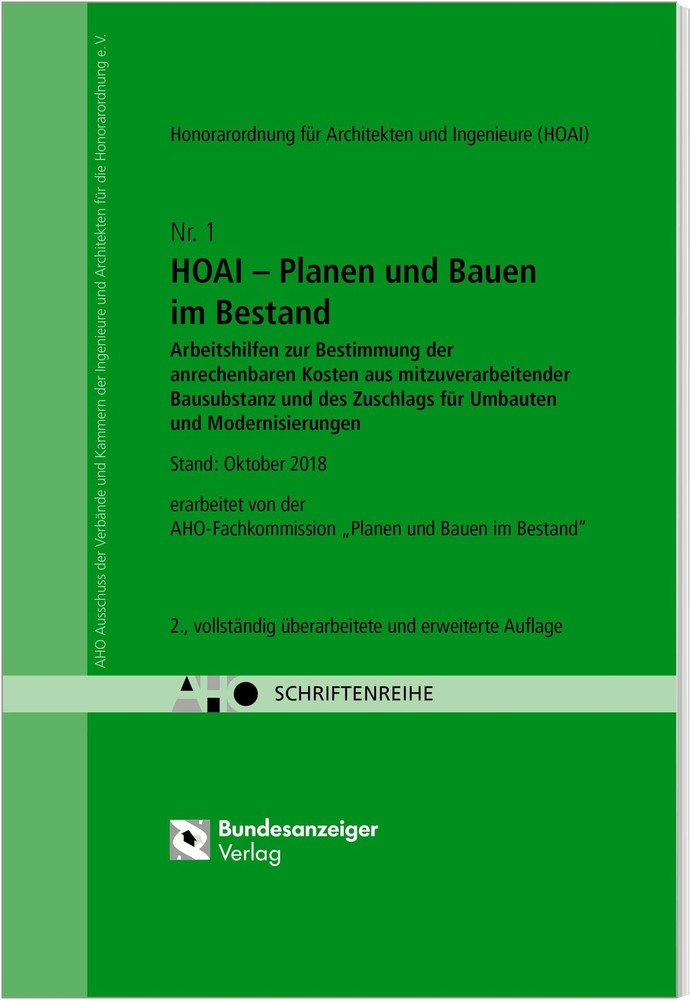 AHO Ausschuss der Verbände und Kammern der Ingenieure und Architekten / Plan …