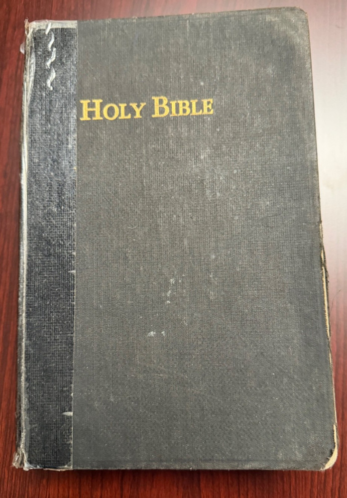 Vintage King James Bible Hardcover 1944 National Bible Press