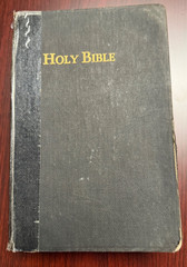 Vintage King James Bible Hardcover 1944 National Bible Press