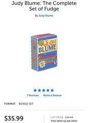 Judy Blume’s Fudge Box Set by Judy Blume (2007, Box or Slipcased / Digest Paper…