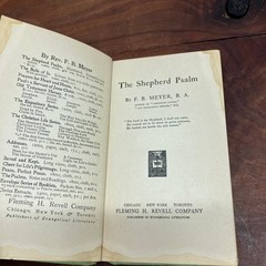 The Shepherd Psalm F.B. Meyer 1900 Antique Religious Christian Fleming H Revell