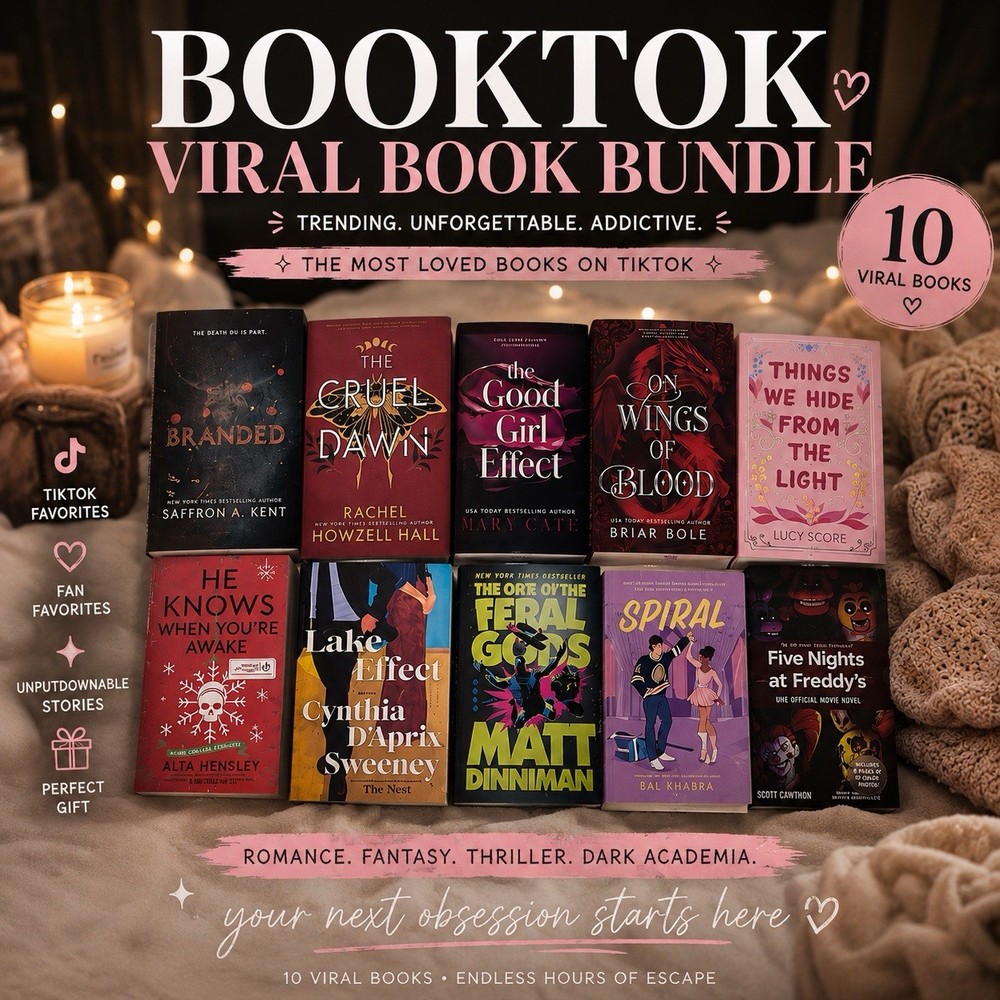 Mystery Book Box Lot 10 Viral TikTok BookTok Books Mixed Genres