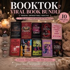 Mystery Book Box Lot 10 Viral TikTok BookTok Books Mixed Genres