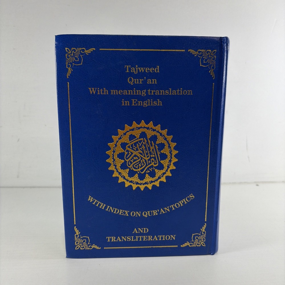Tajweed Quran With Meaning Translation and Transliteration in English Hardcover