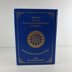 Tajweed Quran With Meaning Translation and Transliteration in English Hardcover