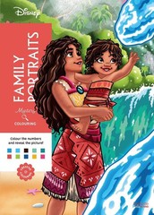 Mystery Colouring – Family Portraits: Reveal iconic Disney characters with colou