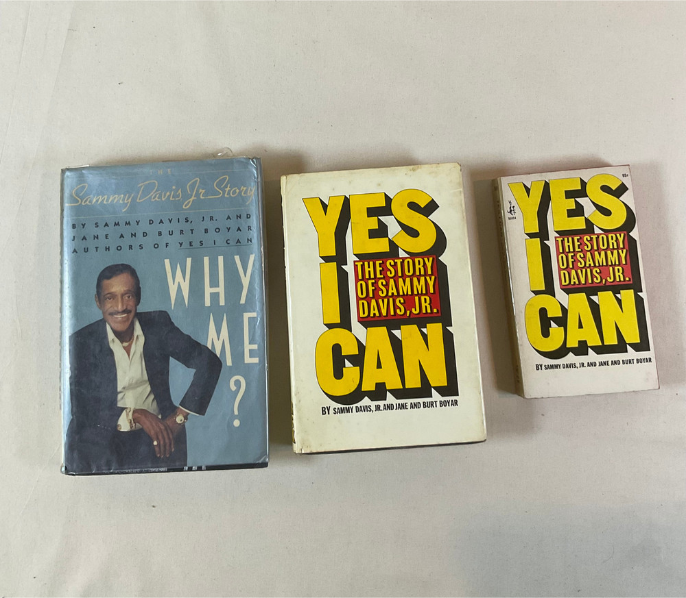 Sammy Davis Jr Yes I Can 1965 1st ptg Why Me? 1989 1st ed + Pocket 1st ed PB 60y
