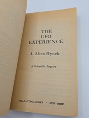 The UFO Experience A Scientific Inquiry J. Allen Hynek 1975 Paperback 3rd Print