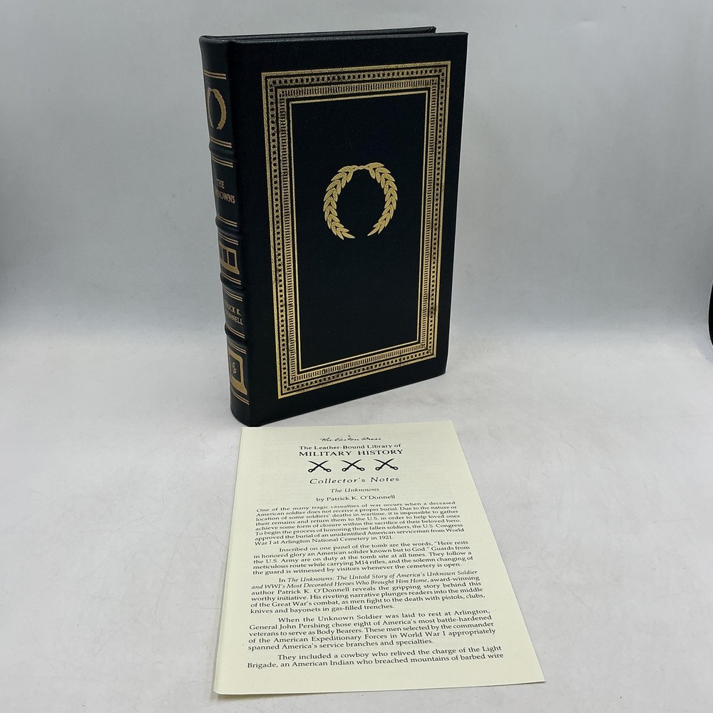 THE UNKNOWNS Patrick K. O’Donnell 2020 Collector’s Edition Leather Bound Black