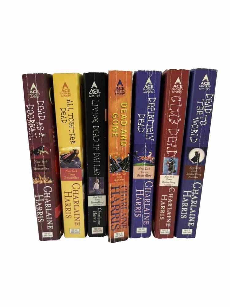 Lot of 7 Charlaine Harris Sookie Stackhouse True Blood Series 2-7 & 9 P/B