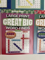LOT 7 New Large Print GREAT BIG Word-Finds Word Search Kappa Free Shipping NEW