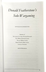 Donald Featherstone’s Solo Wargaming 2009 Paperback Edited by John Curry