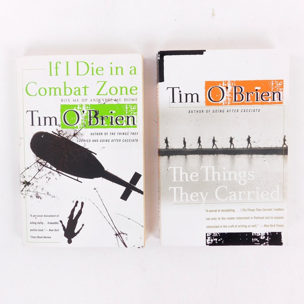 Vietnam War books Lot-2 by Tim O’Brien Die In A Combat Zone, Things They Carried