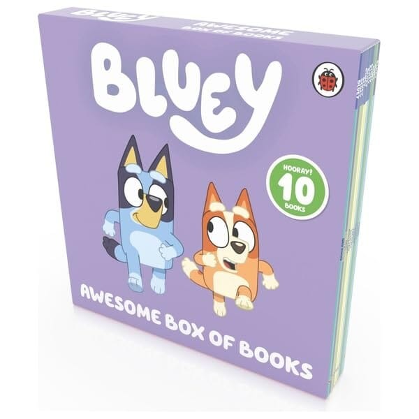 Bluey: 10 Awesome Box of Books Collection Set – Ages 3+ – Paperback