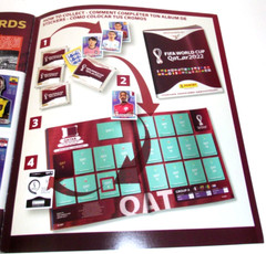 2 – 2022 Fifa World Cup Qatar Sticker Panini Softcover Albums w/10 Sticker Sheet